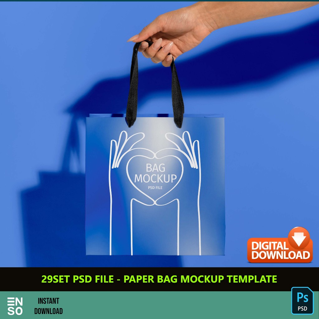 29-Set PSD Paper Bag Mockup Template Files | PHOTOSHOP Editable Mockup ...