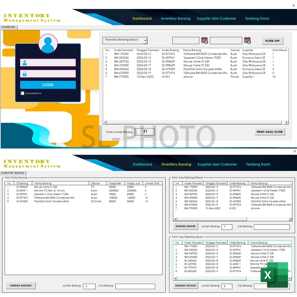 Easy Simple Auto Calculation Inventory Management System Full Edition ...