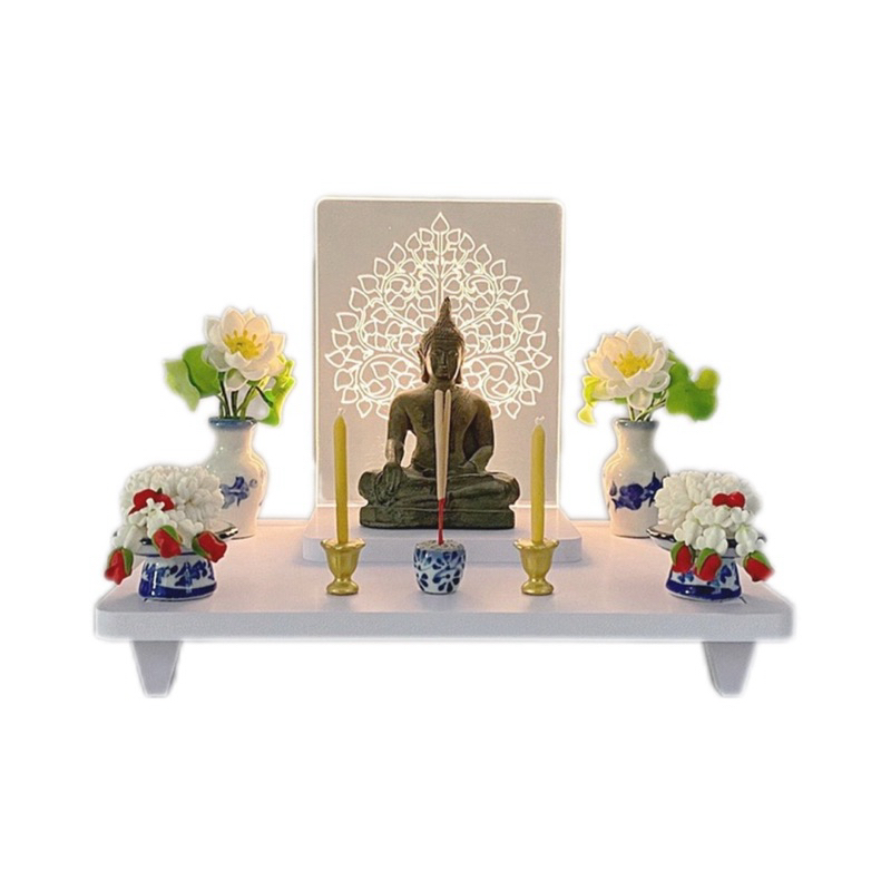 🔥泰国LED佛架 小祭USB LED小坛桌 佛牌台 佛像 神台 LED Prayer Altar mini Table tm-light01 ...