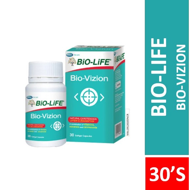 BIO-LIFE BIO-VIZION 30 SOFTGEL CAPSULES ( EXP 20/09/2025 ) | Shopee ...
