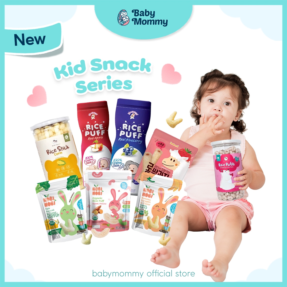 Babymommy👶MommyJ Rice Puff Rice Cereal Ibobomi Pop Rice Snack Nobi Nobi ...