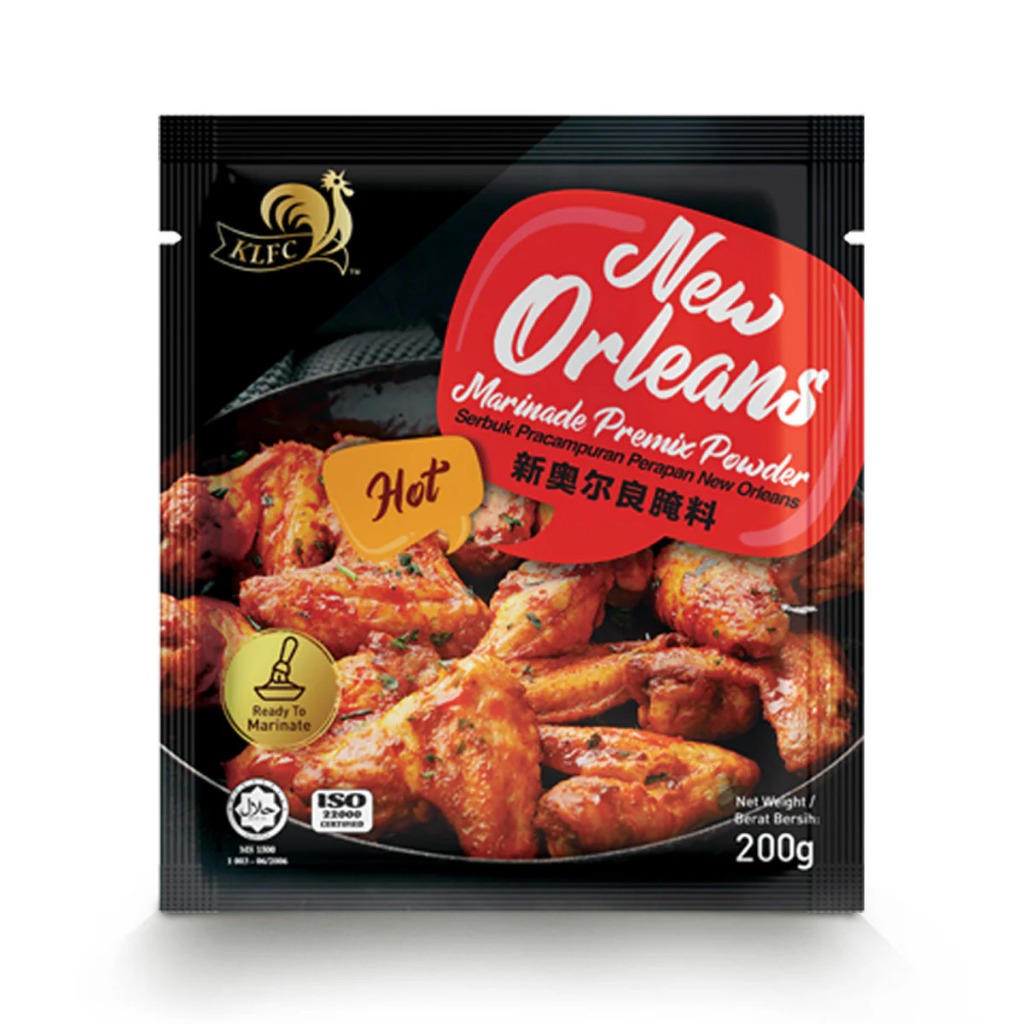 KLFC Spicy Hot New Orleans Marinade Premix Powder200G Halal Serbuk ...