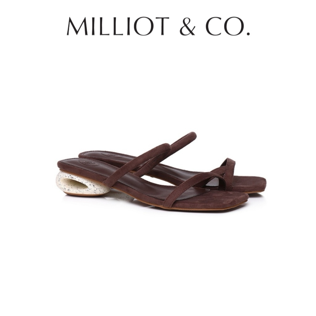 Milliot Co Sherry Strappy Oval Heels Shopee Malaysia