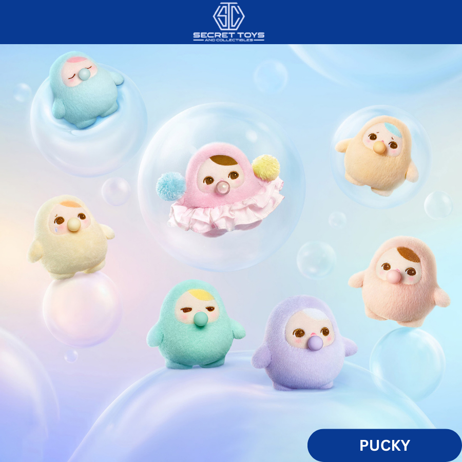 Original POPMART PUCKY BEANIE BUBBLE UP SERIES-Plush Pendant Blind Box ...