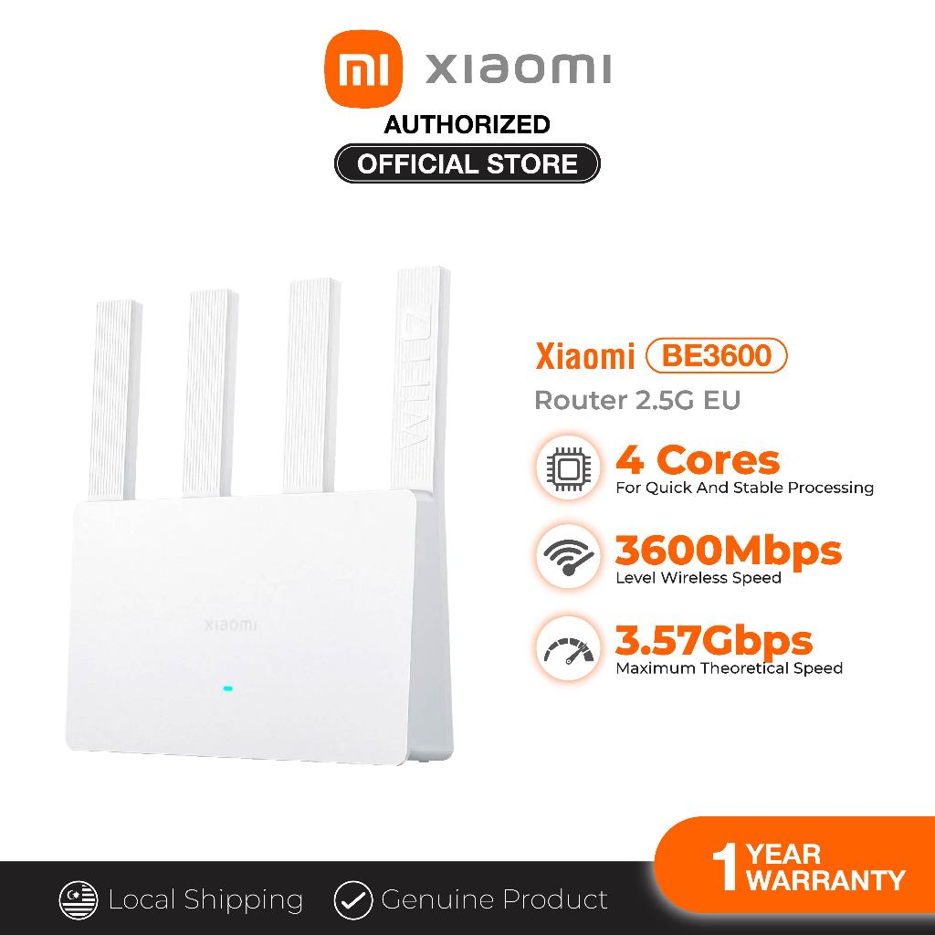 Xiaomi Router BE3600 2.5G EU | Shopee Malaysia