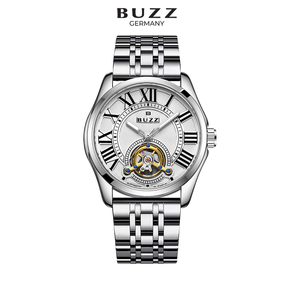 Buzz Germany Jam Tangan Lelaki Men's Stainless Steel Automatic Watch BZ ...