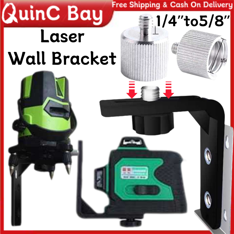 Laser Wall-Mounted Universal 5/8 1/4 Thread Magnetic L Bracket Level ...