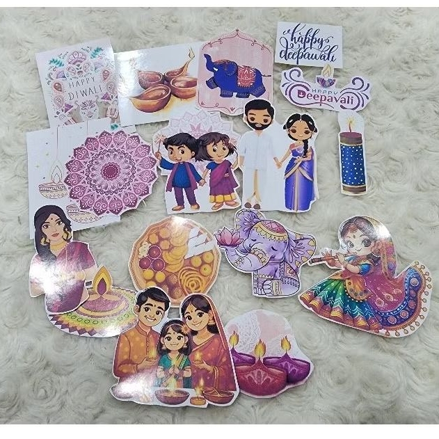 Deepavali Festival Wishes Journal Sticker Collection | Shopee Malaysia