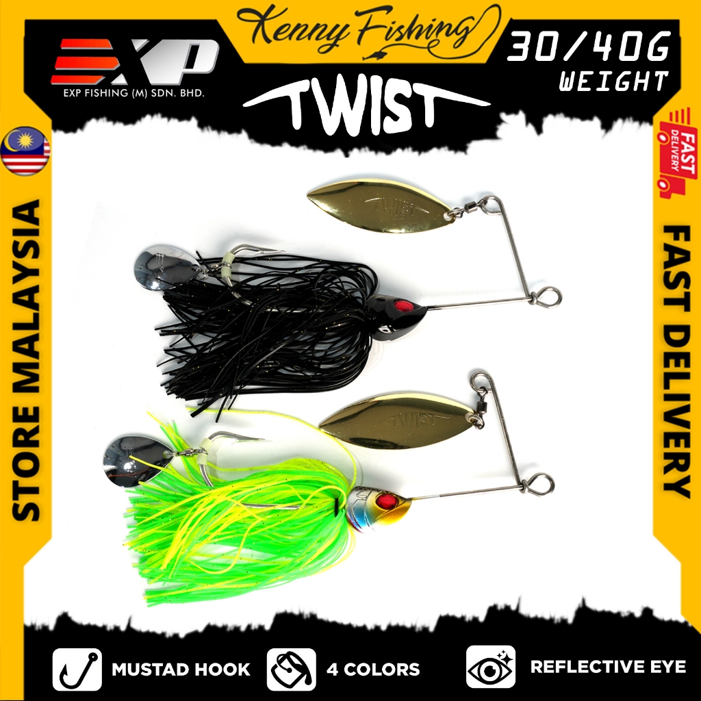 EXP TWIST 30/ TWIST 40 Spinner Bait ULTIMATE Fishing Lure For Snakehead ...