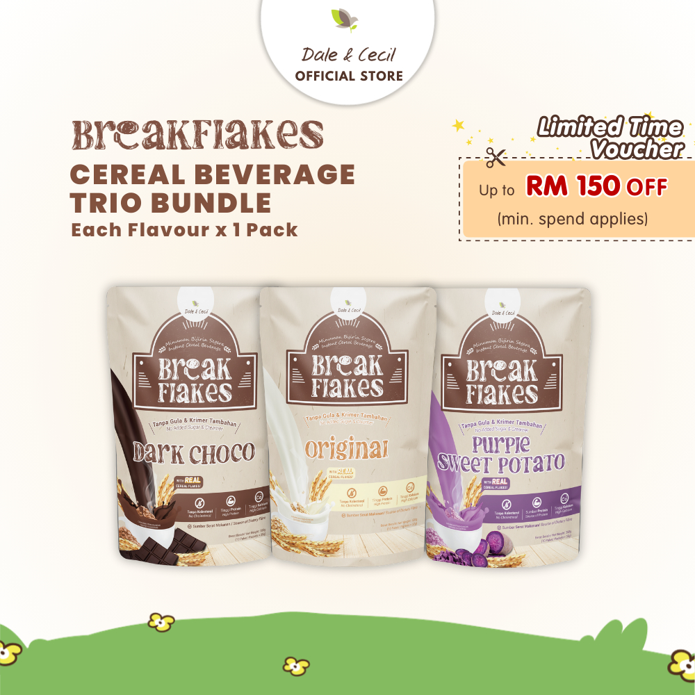 BreakFlakes Trio Bundle Healthy Cereal Drink (10's x 3 packs) | Shopee ...