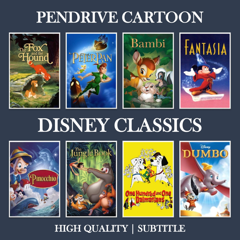 DISNEY CLASSIC CARTOON COLLECTION | PENDRIVE KARTUN KANAK KANAK | VIDEO ...