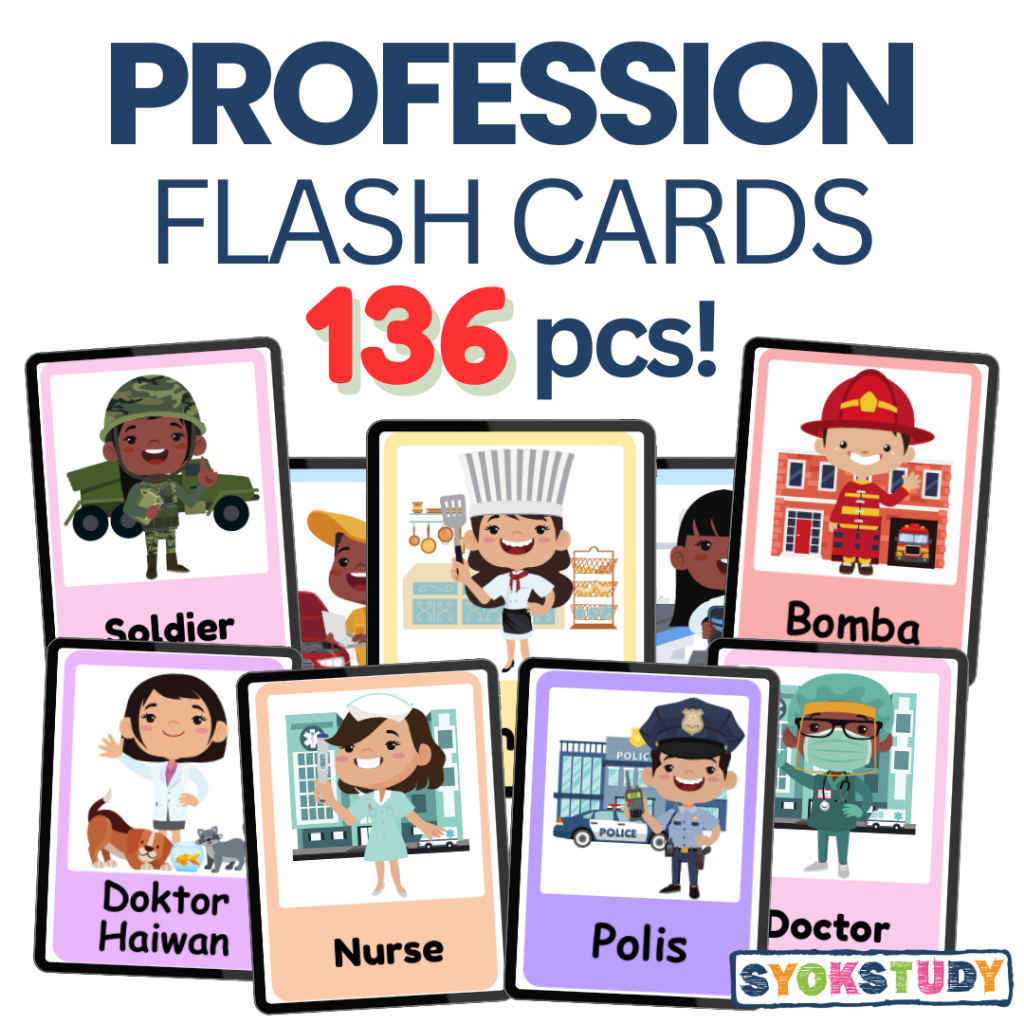 PDF | Profession / Occupation Flash Cards (BM & BI) | Early Learning ...