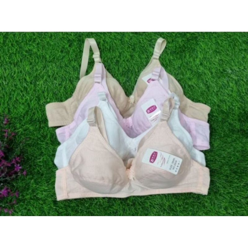 COD Bra small chest big cup unwired( tanpa wire)student bra/cotton bra ...
