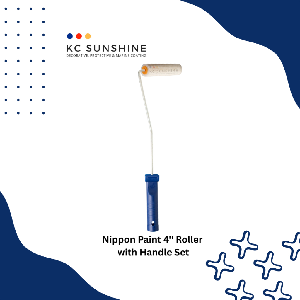 Nippon Paint 4'' Roller with Handle Set | Halal Paint Roller Brush ...