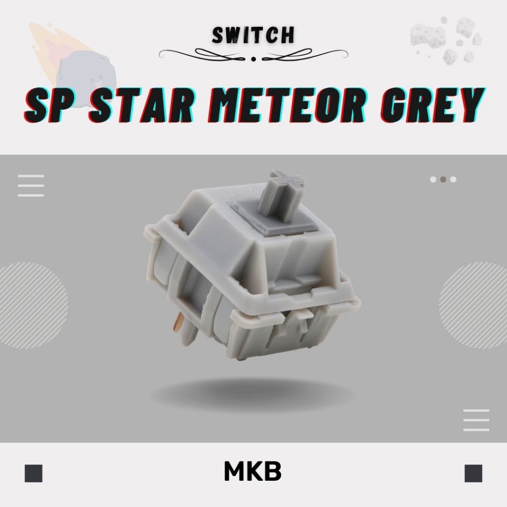 SP-Star Meteor Grey Linear Switch For Mechanical Keyboards (67g ...