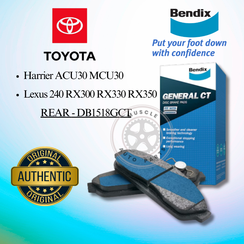 Toyota Harrier ACU30 MCU30/ Lexus RX300 RX330 RX350 Rear Brake Pad ...