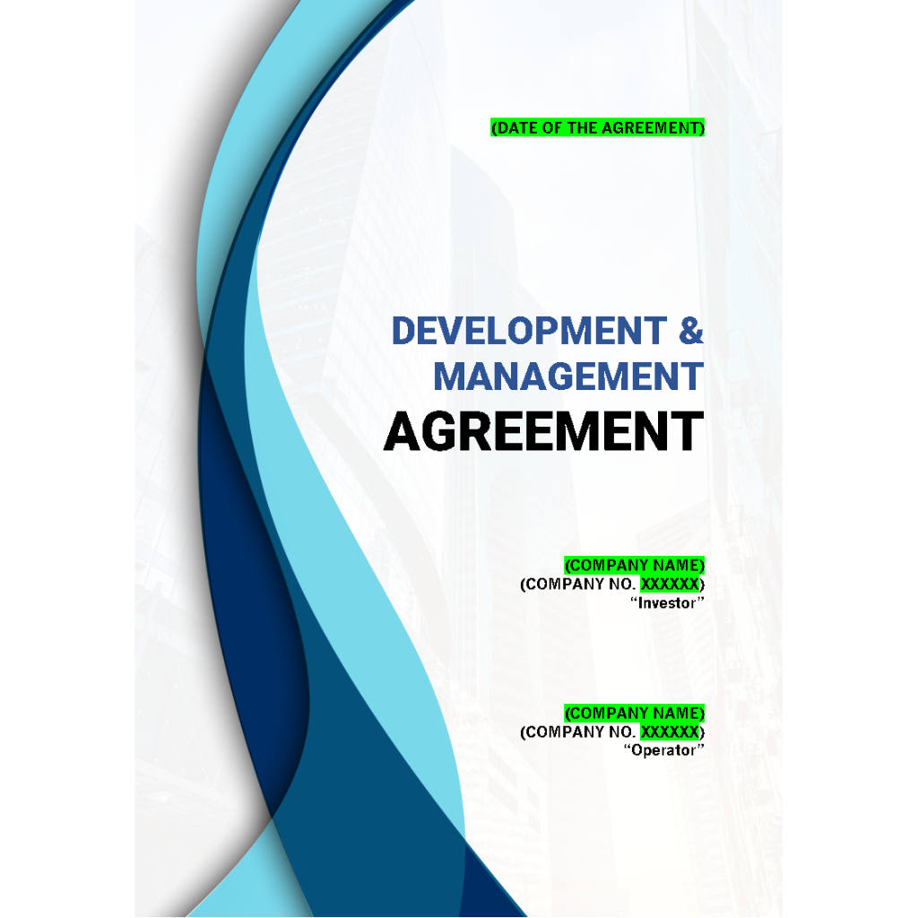 E1: DEVELOPMENT AND MANAGEMENT AGREEMENT CONTRACT (DETAILED VERSION ...