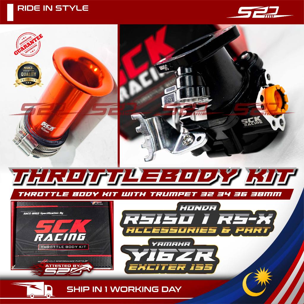 Throttlebody Kit Set SCK RACING RS150R RS-X 150 WINNER X Y16ZR EXCITER ...
