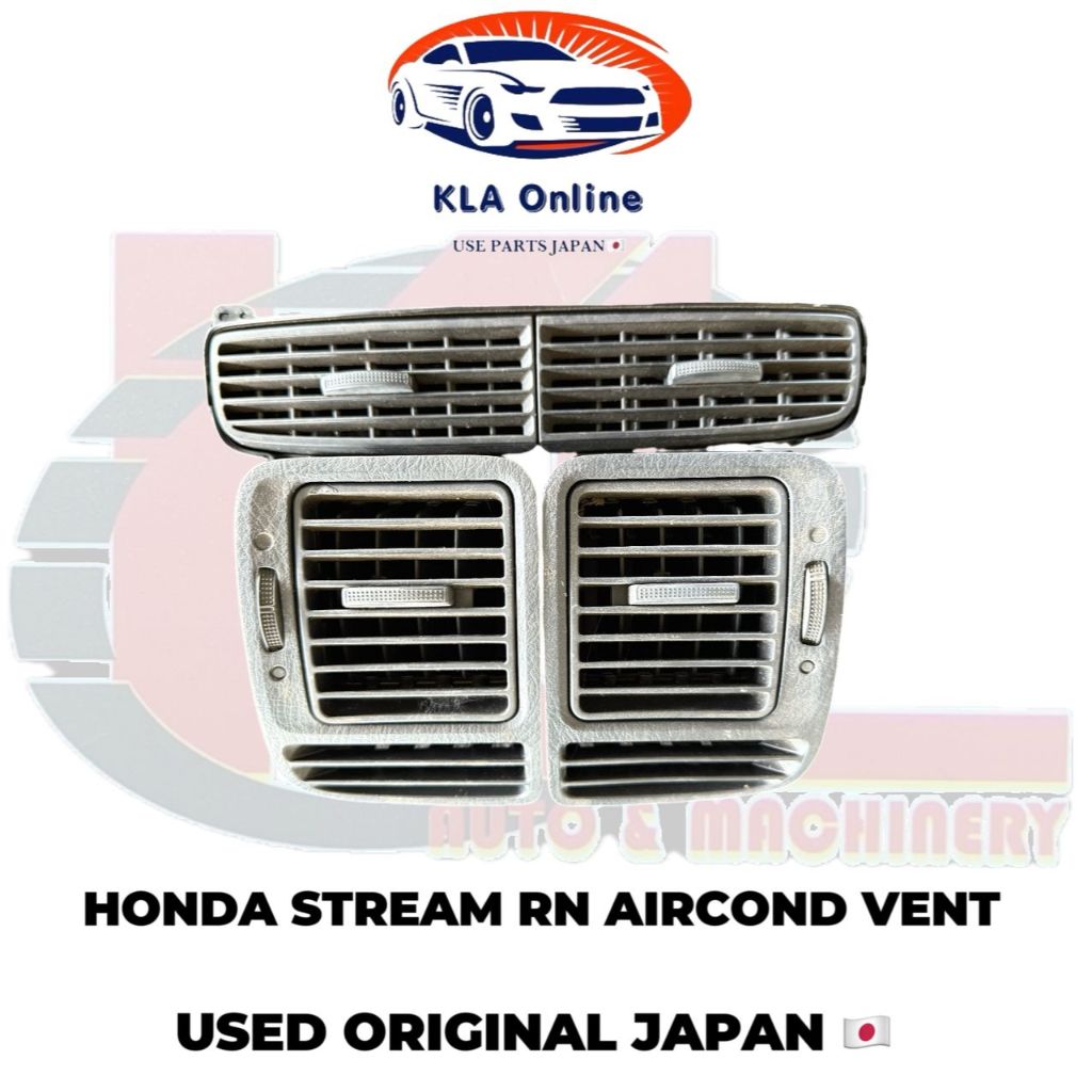 123.HONDA STREAM RN1 RN3 RN5 DASHBOARD AIRCOND VENT AIRCOND COVER (USED ...
