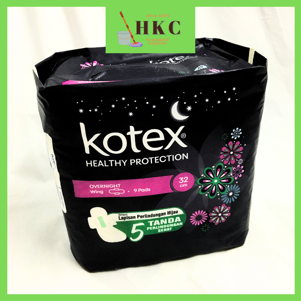 KOTEX HEALTHY PROTECTION OVERNIGHT WING 9 PADS 32cm | Shopee Malaysia