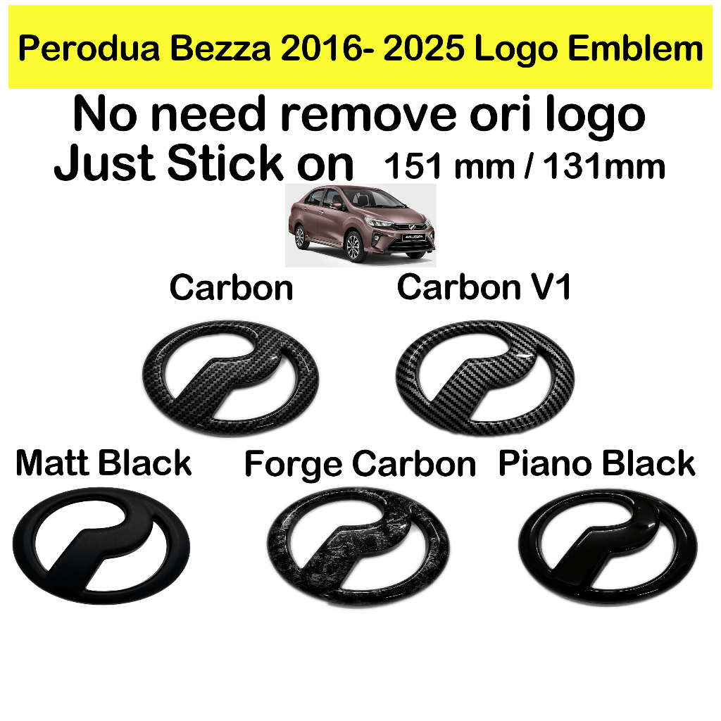 Perodua Bezza 2016- 2025 front logo emblem accessories | Shopee Malaysia