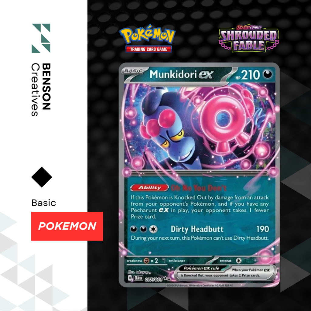 Pokémon Tcg Munkidori Ex 037/064 (español) | Meses sin interés