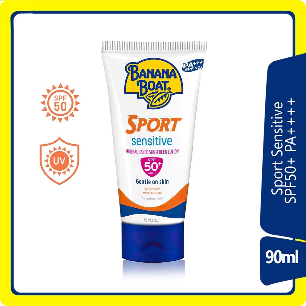 Banana Boat Sport Sunscreen Lotion SPF 50 PA+++90ml Waterproof ...
