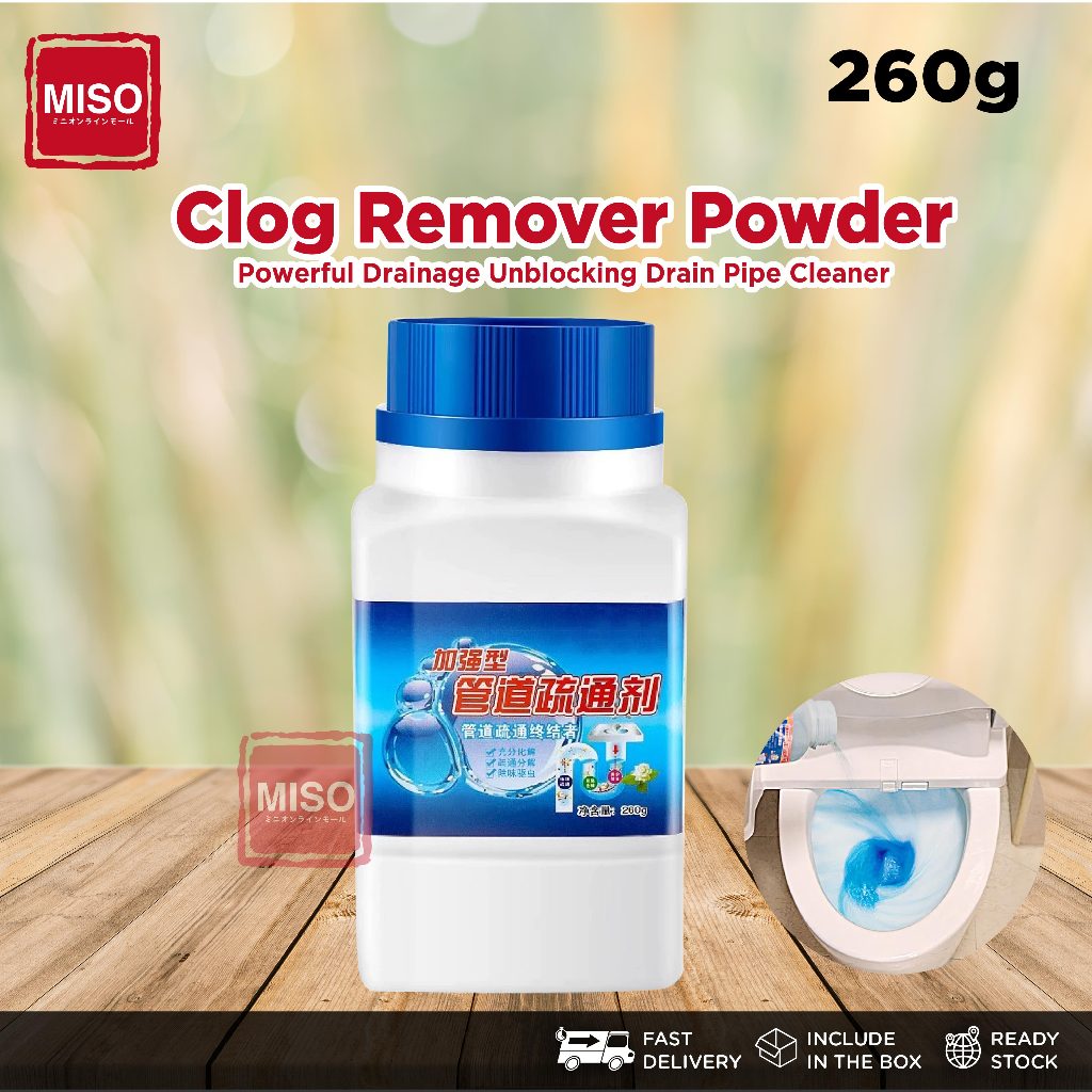 260g Clog Remover Drain Pipe Basin Cleaner Clogged Drainage Remover ...
