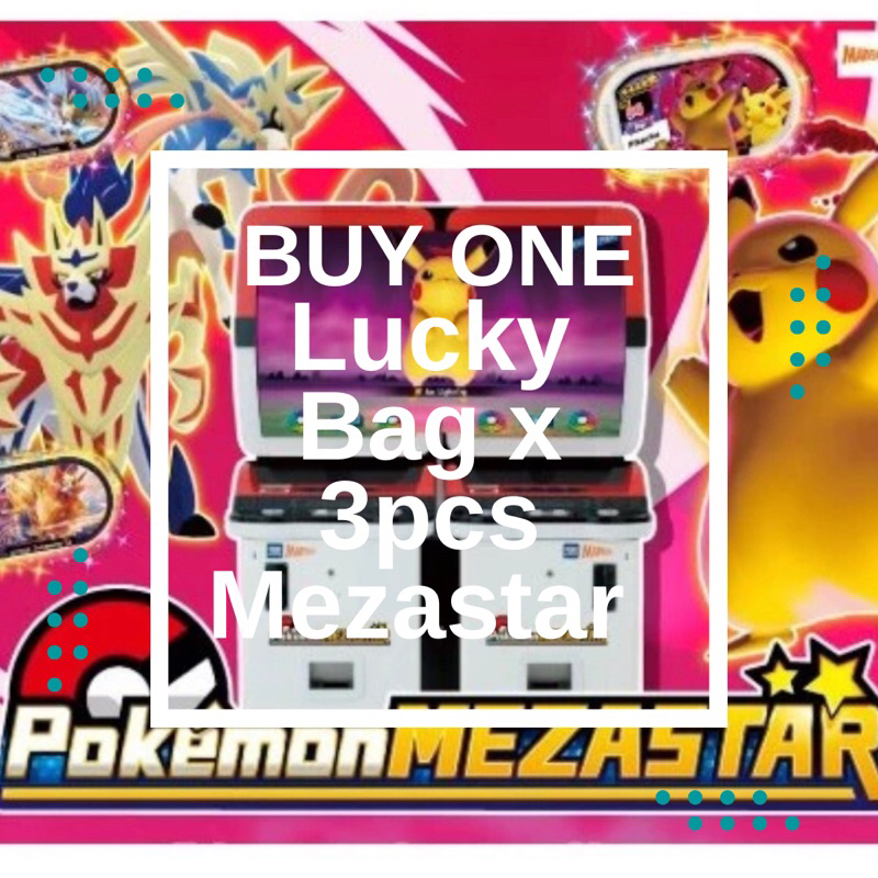 Pokemon Mezastar - Lucky Pack / Mystery’s Pack / Blind Packs (3pcs/pack ...
