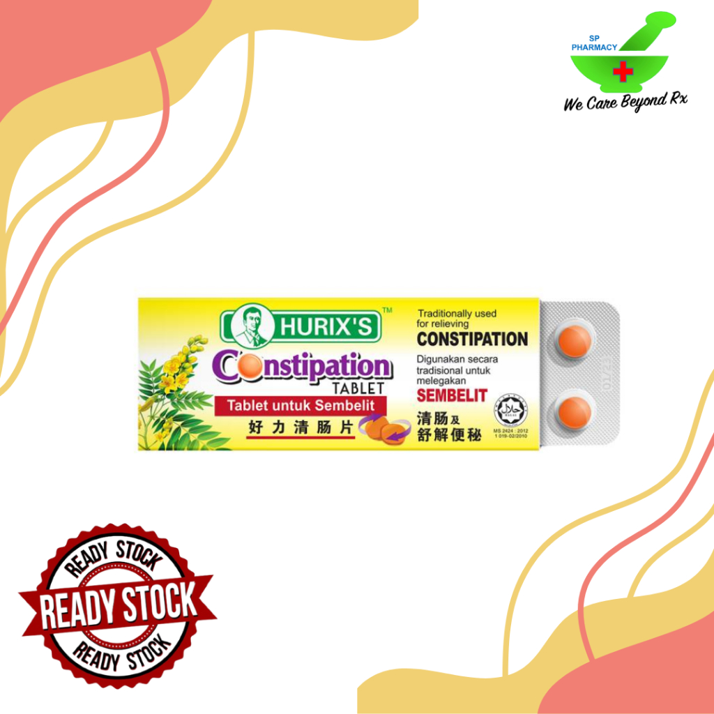 HURIX'S CONSTIPATION TAB (EXP SEPT 2027) | Shopee Malaysia