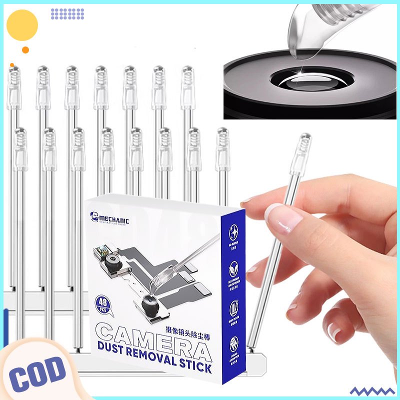 48pcs/pack Synthetic Resin Gel Stick Camera Dust Removal Stick for ...