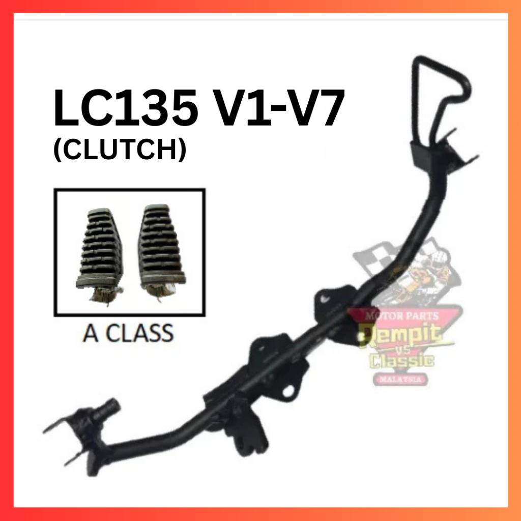 REMPIT LC135 5s LC135 5 Speed Front Footrest Stand Lipat Front Step Bar ...