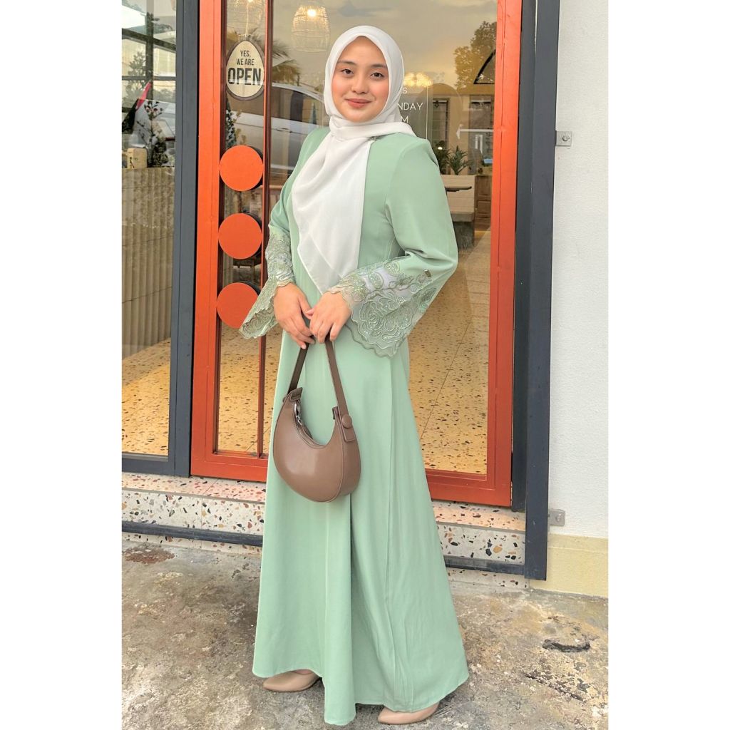 Munah Abaya - Olive Brown