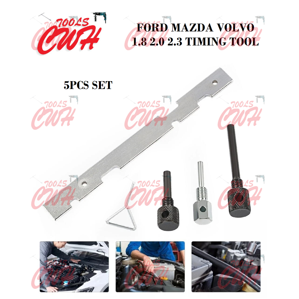 5PCS ENGINE TIMING CHAIN LOCK LOCKING ADJUSTMENT TOOL KIT FORD FIESTA C ...