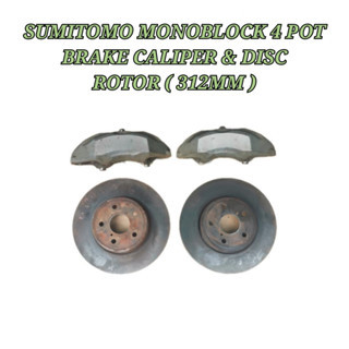 SUMITOMO MONOBLOCK 4 POT BRAKE CALIPER 315MM DISC ROTOR 315MM BRAKE ...