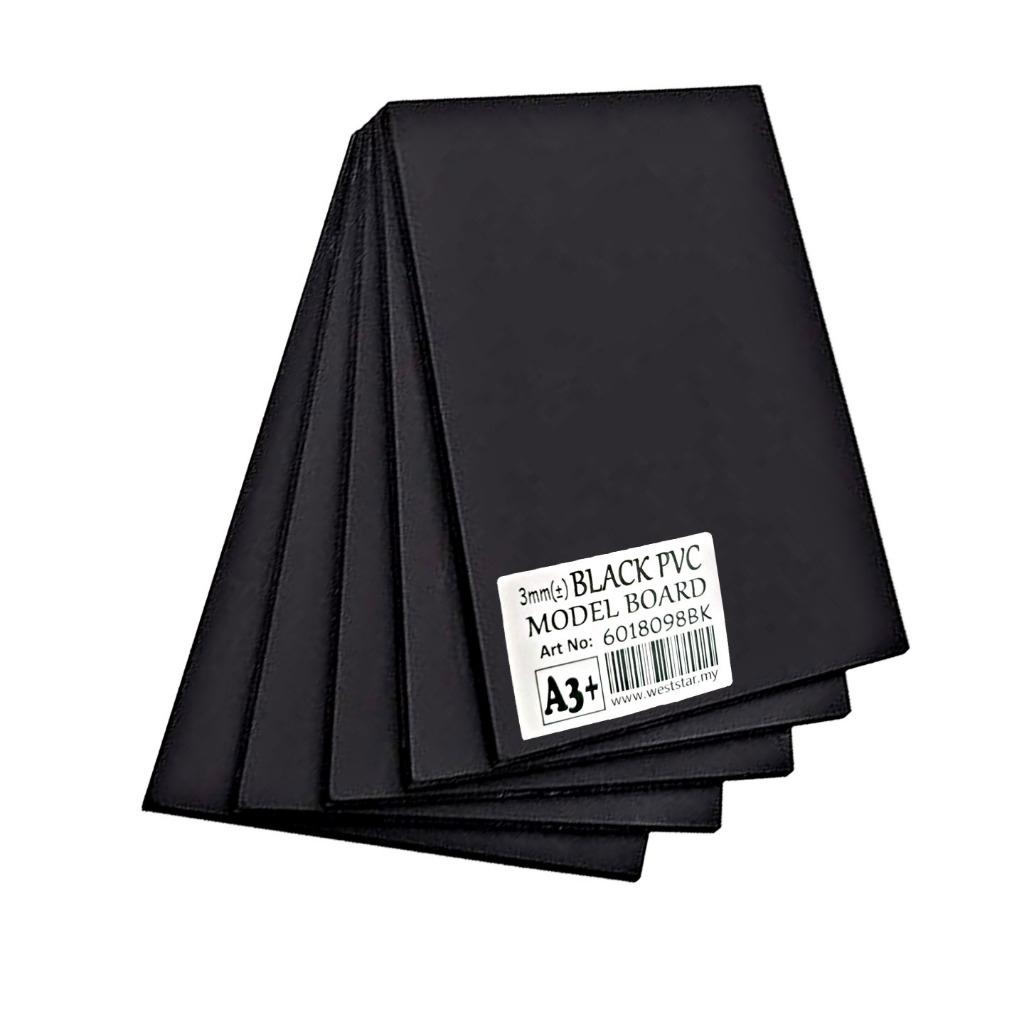 [WESTSTAR] A4, A3 BLACK PVC Modelling board for Architectural Model ...