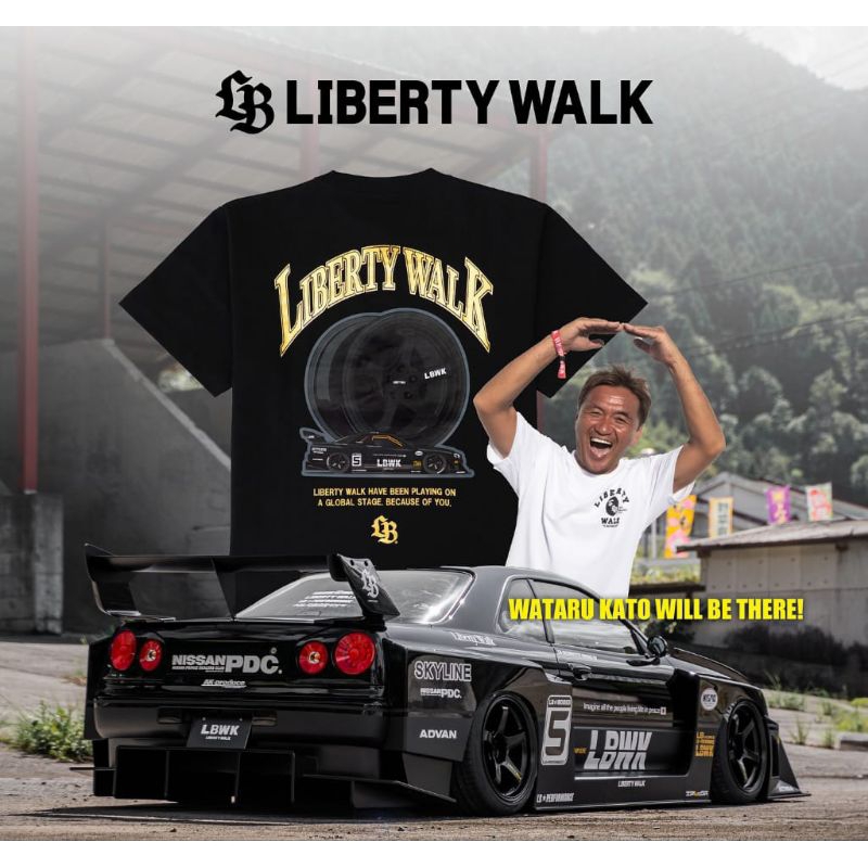 Liberty Walk LBWK T-Shirt Minicar A GoGo Japan Exclusive (Size XL ...