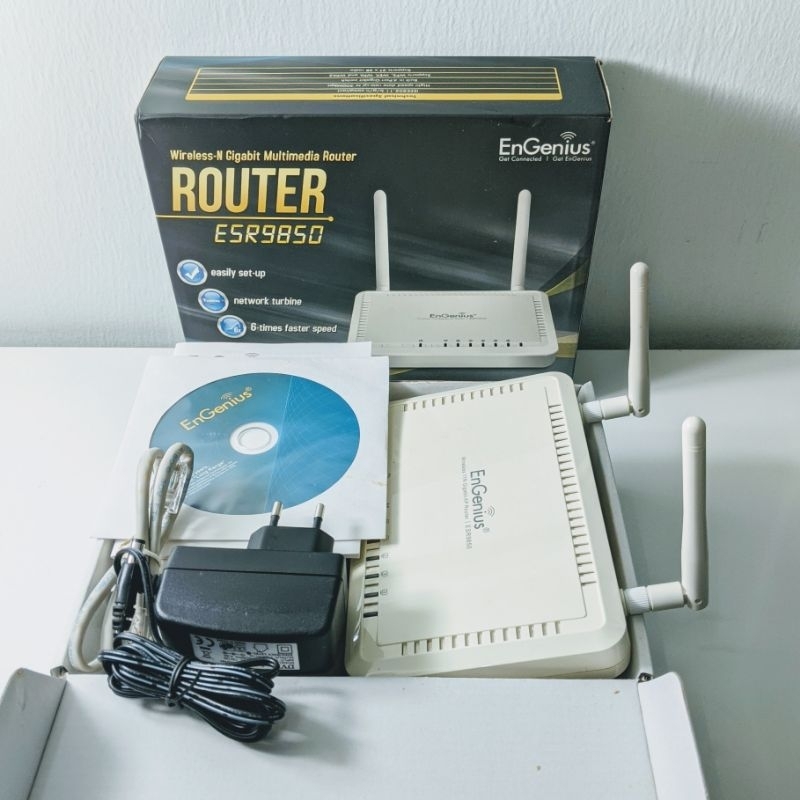 Used EnGenius ESR9850 b/g/n 300Mbps Wirelss-N Router with Gigabit ...