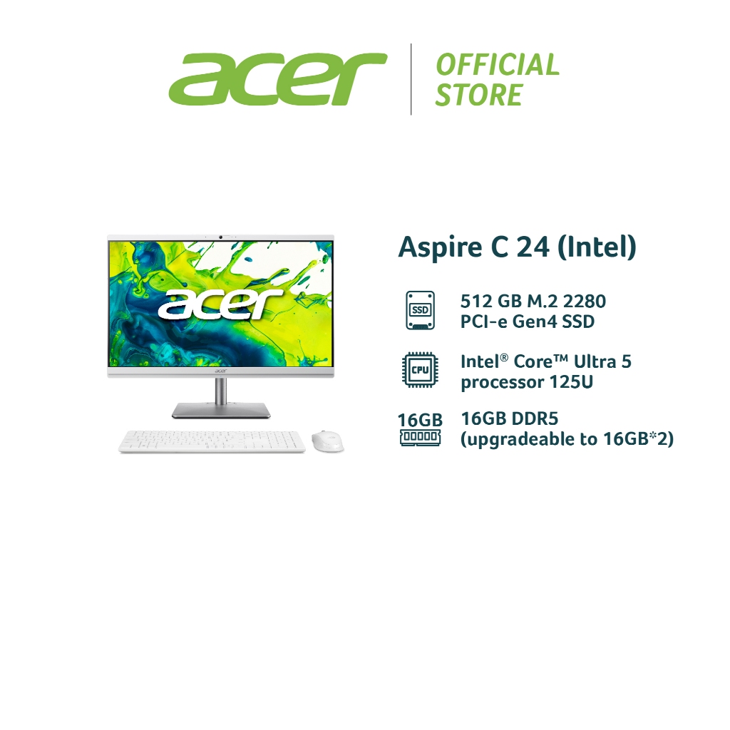 Aspire C24 Series Intel® Core™ Ultra 5 processor 125U Desktop (C24 ...