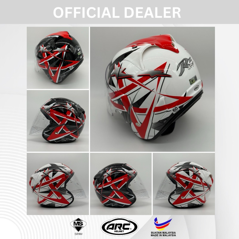 ARC RITZ REXSTAR Original Helmet | Shopee Malaysia