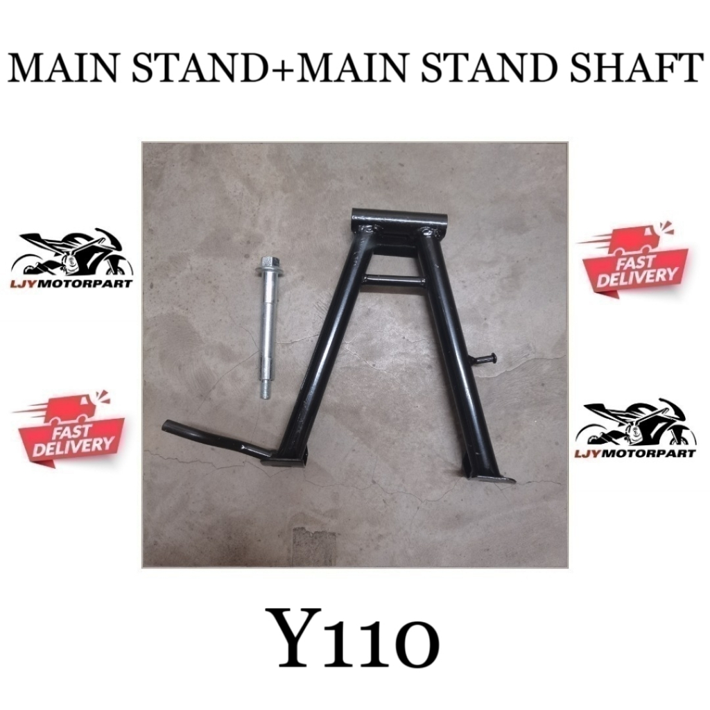 YAMAHA Y110 MAIN STAND DOUBLE STAND TONGKAT TENGAH+MAIN STAND SHAFT ...