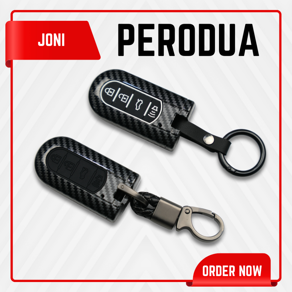 PERODUA AXIA ARUZ BEZZA MYVI ATIVA ALZA Carbon Fiber Keyless Remote Car ...