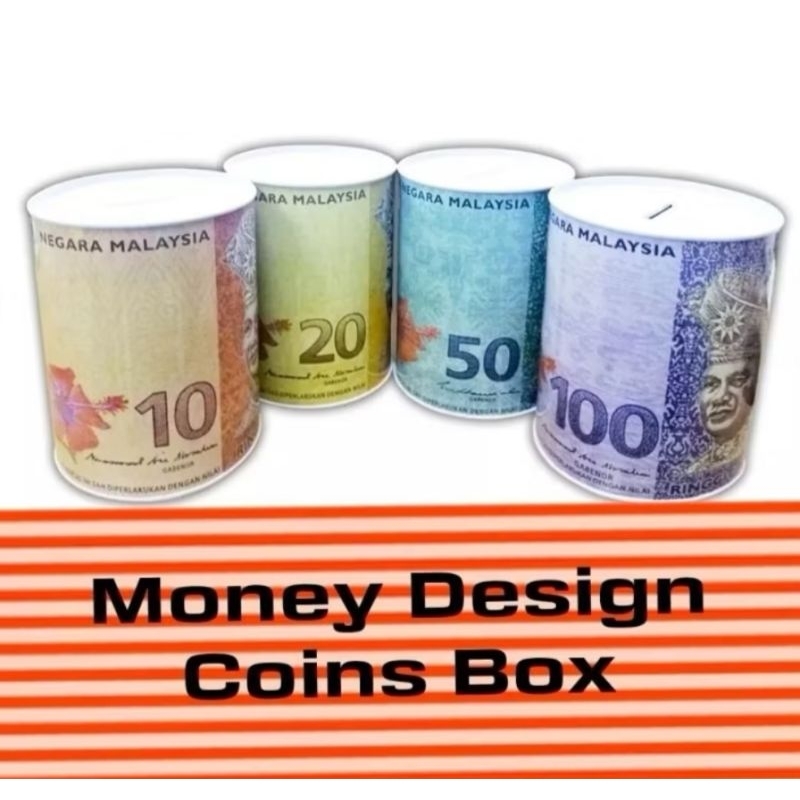 RINGGIT MALAYSIA UNOPENABLE ROUND SAVING COIN BOX BANKS | Shopee Malaysia