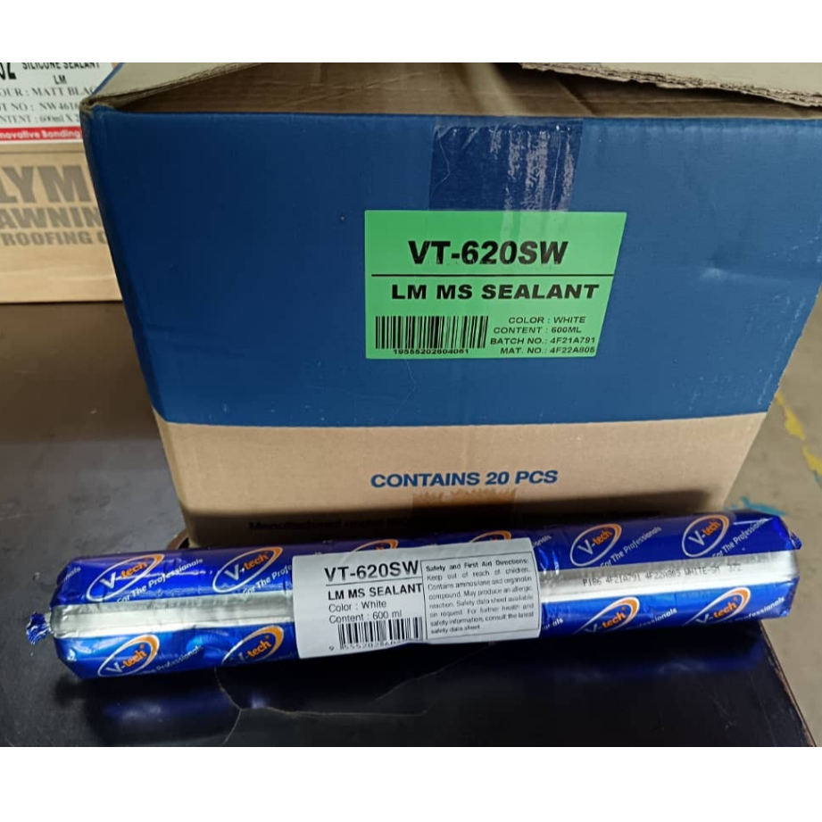 V-TECH VT-620SW LM MS Polymer Sealant White 600ml 1PCS | High-Perform ...