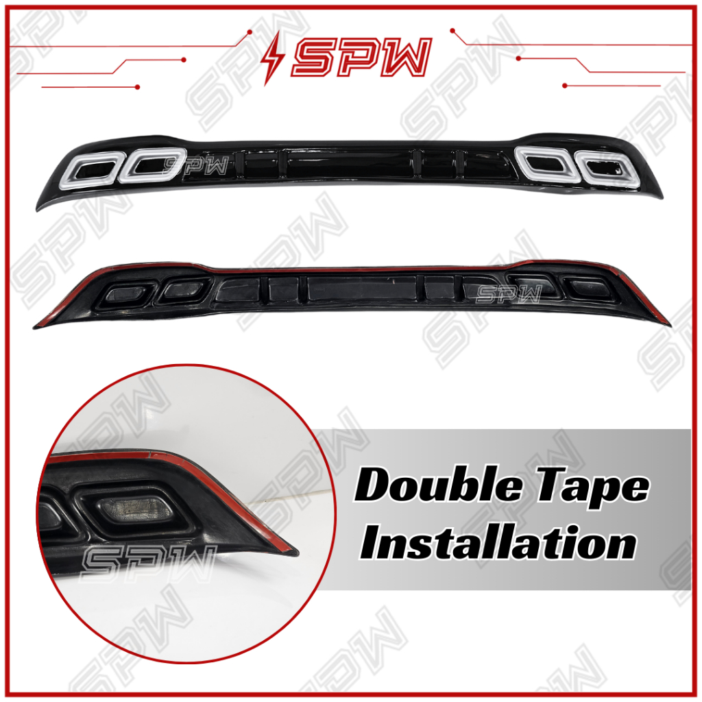 Proton Saga MC MC1 MC2 (2019-2024) AMG Rear Bumper Skirt Diffuser Lip ...