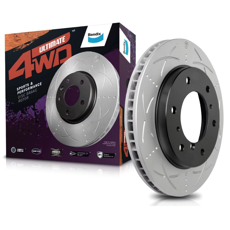 FORD RANGER T6 2.2cc 3.2cc (2PCS) FRONT BRAKE DISC BENDIX ULTIMATE 4WD ...