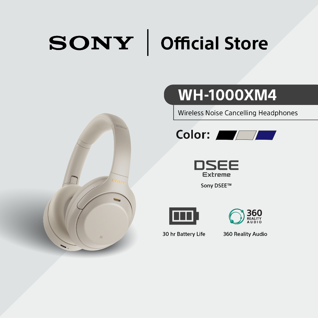 Sony WH-1000XM4 Wireless Bluetooth Headphones Active Noise