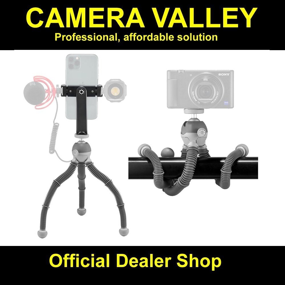 Joby GorillaPod Podzilla Medium Tabletop Tripod Kit (Gray) Flexible ...