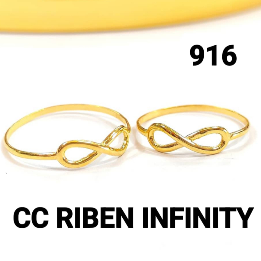 Wing Sing Cincin Reben Infinity Padu Licin Bajet Tulen Emas 916 / 916 ...
