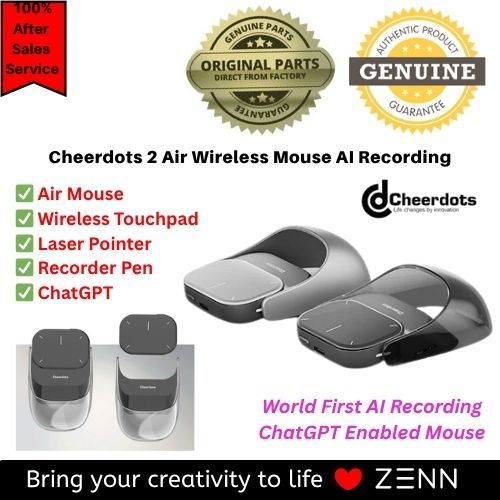 Cheerdots 2 Air Wireless Mouse AI Recording ChatGPT Enabled Mouse ...